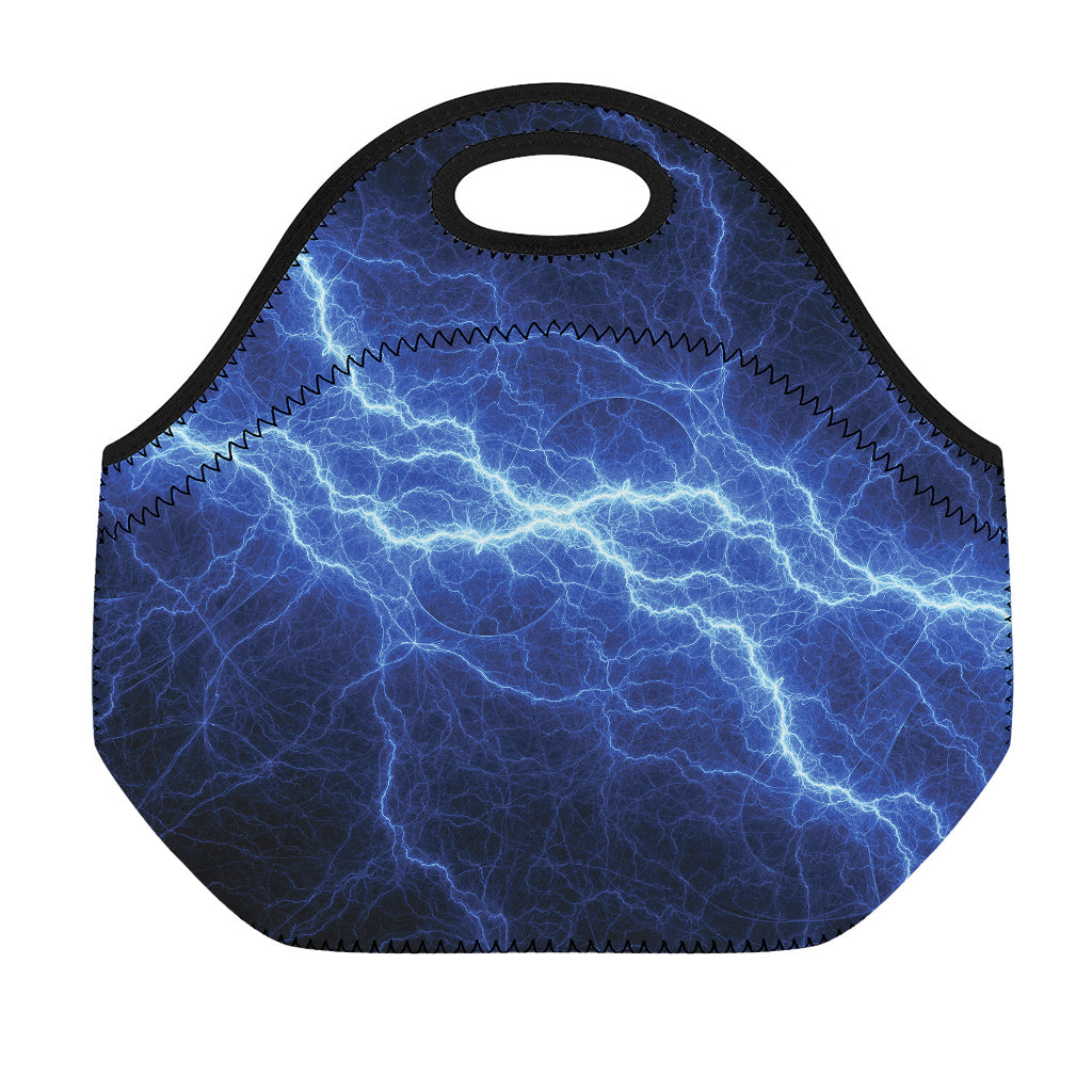 Lightning Plasma Print Neoprene Lunch Bag