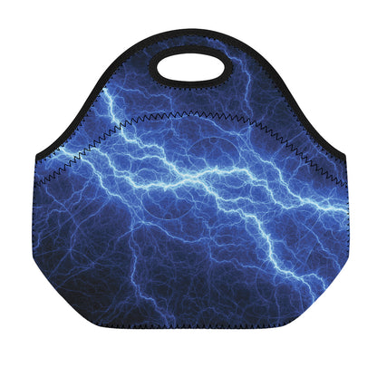 Lightning Plasma Print Neoprene Lunch Bag
