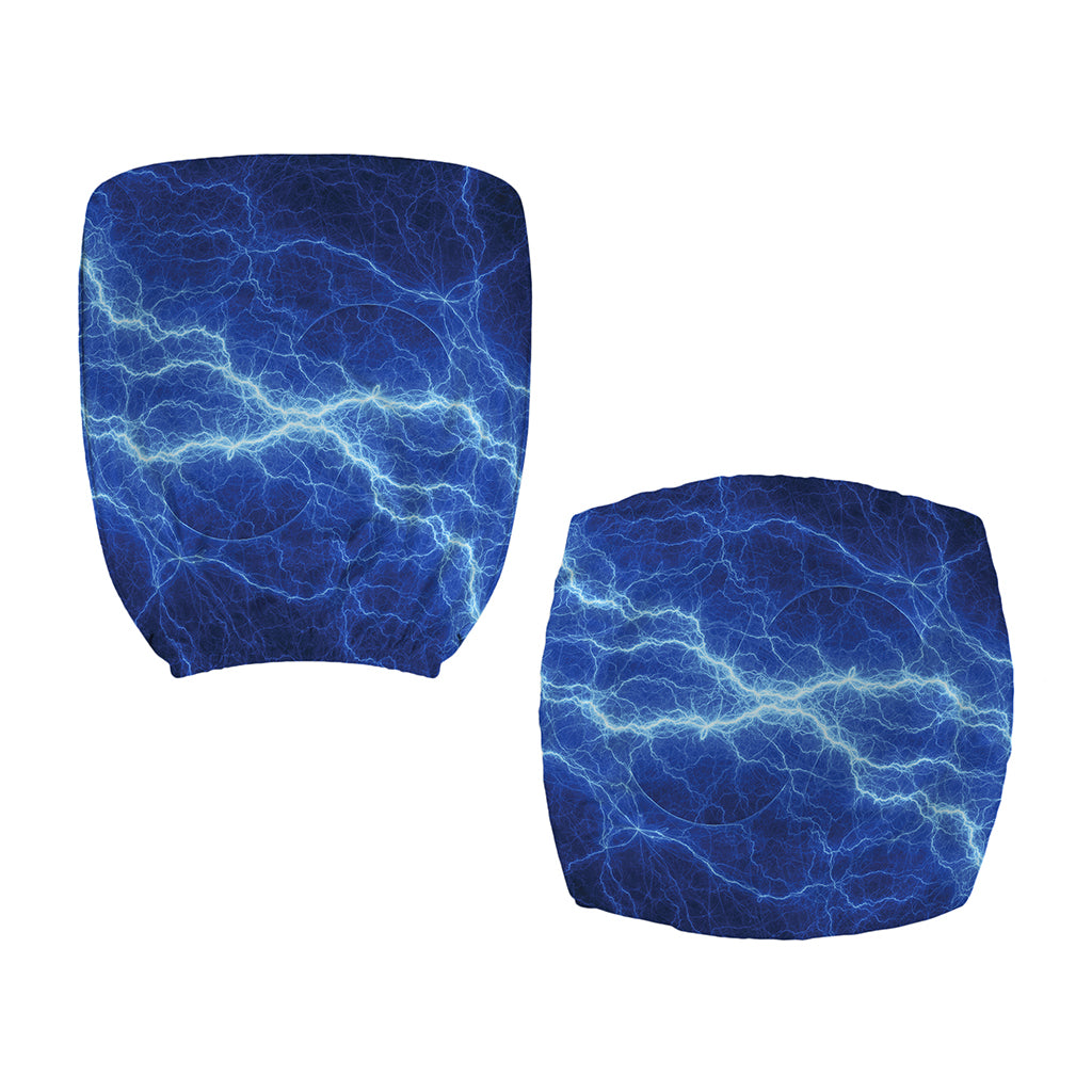 Lightning Plasma Print Office Chair Cover