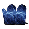Lightning Plasma Print Oven Mitts