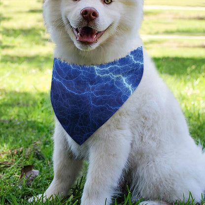 Lightning Plasma Print Over The Collar Dog Bandana