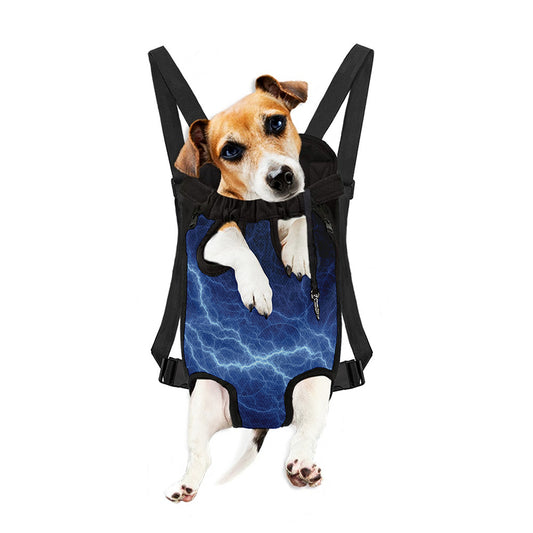 Lightning Plasma Print Pet Carrier Backpack