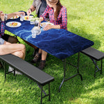 Lightning Plasma Print Picnic Table Cover