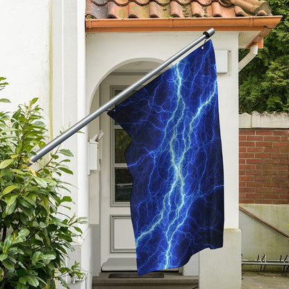 Lightning Plasma Print Polyester Flag