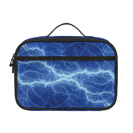Lightning Plasma Print Portable Lunch Bag