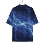 Lightning Plasma Print Rayon Hawaiian Shirt