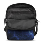 Lightning Plasma Print Rectangular Crossbody Bag