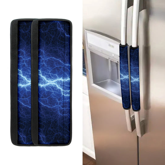 Lightning Plasma Print Refrigerator Handle Covers