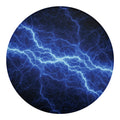 Lightning Plasma Print Round Blanket