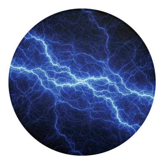 Lightning Plasma Print Round Blanket