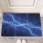 Lightning Plasma Print Rubber Doormat