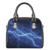 Lightning Plasma Print Shoulder Handbag