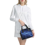 Lightning Plasma Print Shoulder Handbag