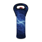 Lightning Plasma Print Single Neoprene Wine Tote