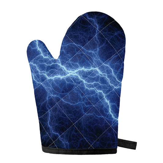 Lightning Plasma Print Single Oven Mitt
