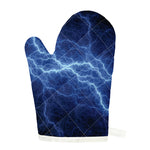 Lightning Plasma Print Single Oven Mitt