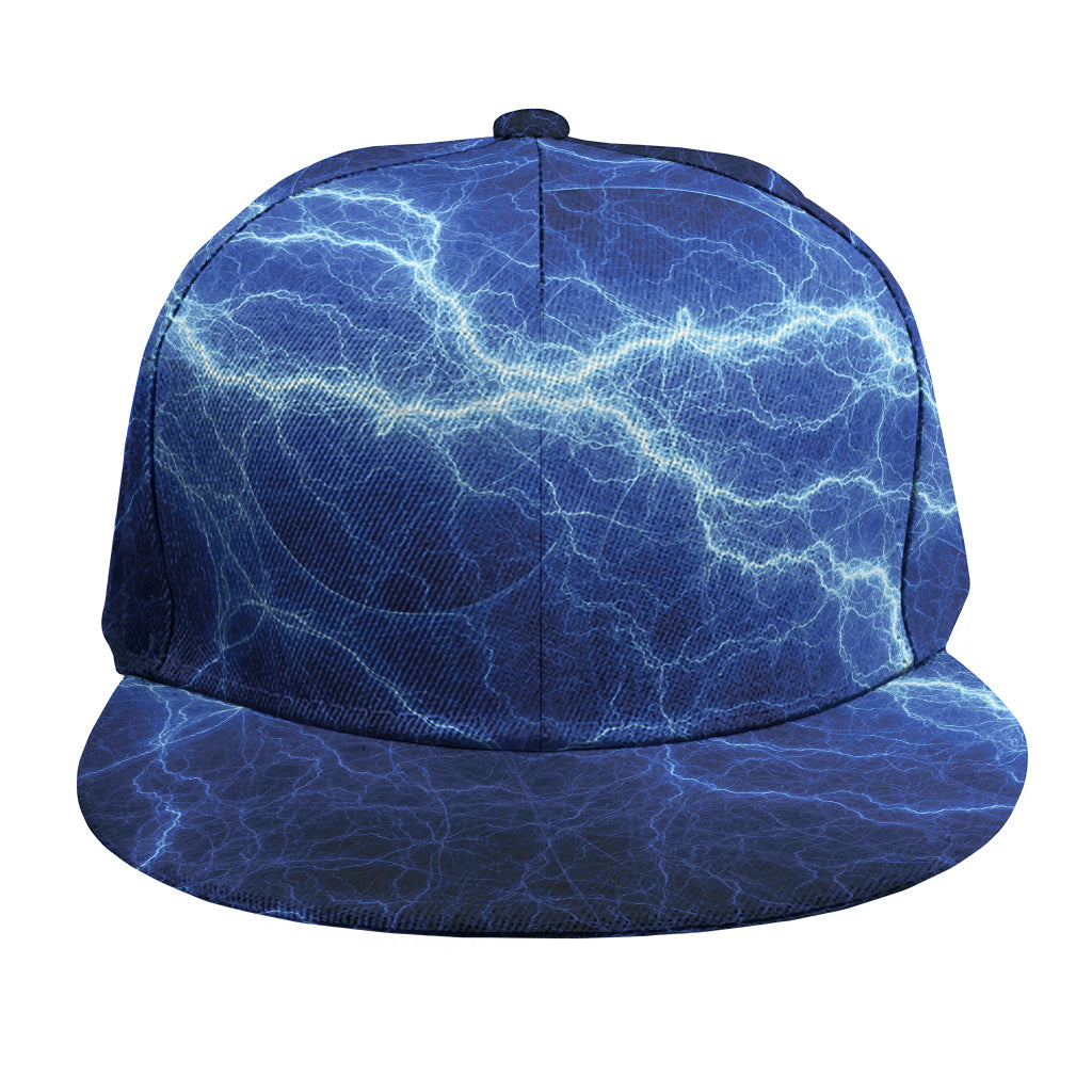 Lightning Plasma Print Snapback Cap