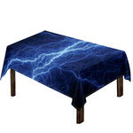 Lightning Plasma Print Tablecloth