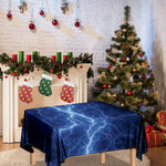 Lightning Plasma Print Tablecloth