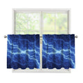 Lightning Plasma Print Tier Curtains