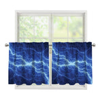 Lightning Plasma Print Tier Curtains