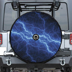 Lightning Plasma Print Tire Cover With Camera Hole