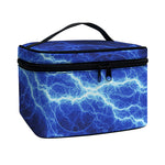 Lightning Plasma Print Travel Makeup Bag