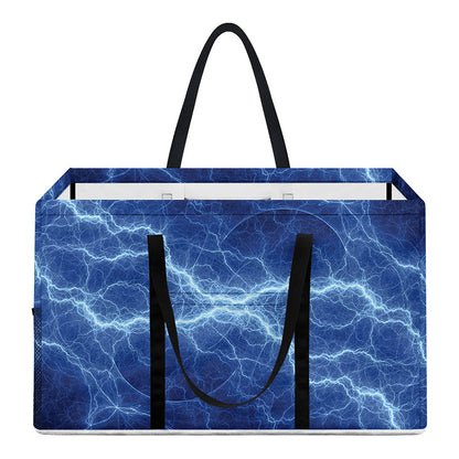 Lightning Plasma Print Utility Tote Bag