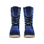 Lightning Plasma Print Winter Boots