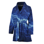 Lightning Plasma Print Women's Bathrobe