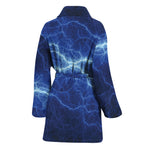 Lightning Plasma Print Women's Bathrobe