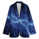 Lightning Plasma Print Women's Blazer