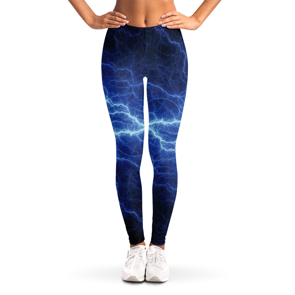 Lightning Plasma Print Women's Leggings