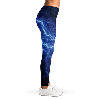 Lightning Plasma Print Women's Leggings