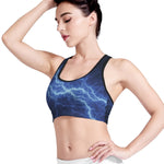 Lightning Plasma Print Women's Sports Bra