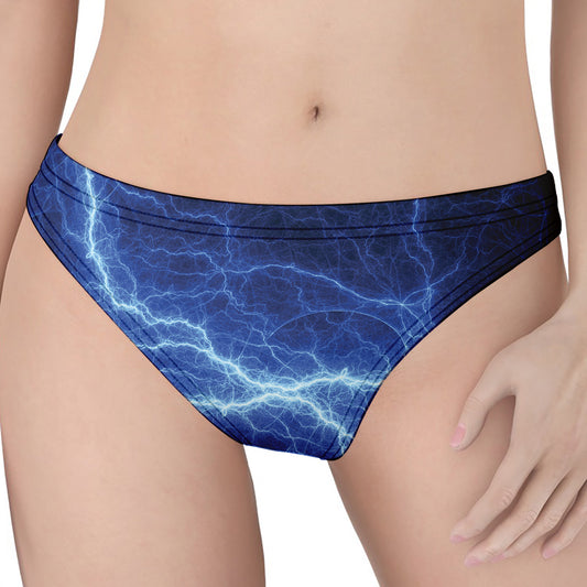 Lightning Plasma Print Women's Thong
