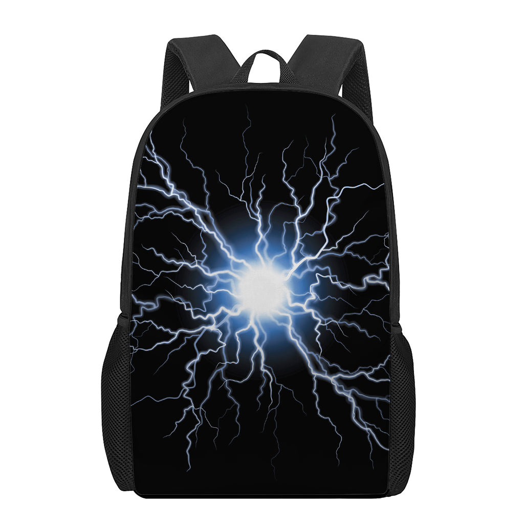 Lightning Spark Print 17 Inch Backpack
