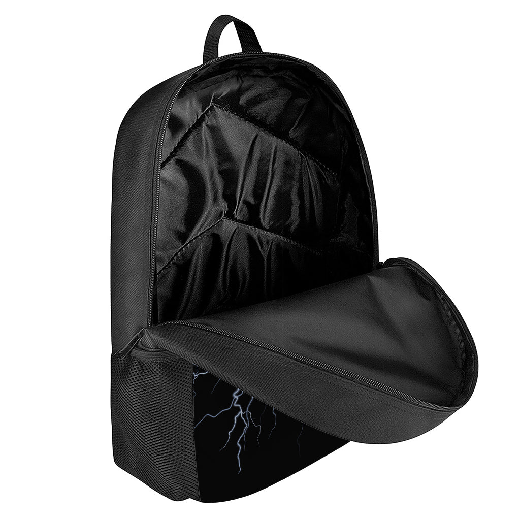 Lightning Spark Print 17 Inch Backpack