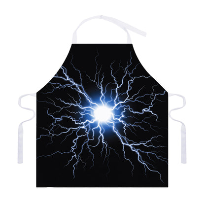 Lightning Spark Print Adjustable Apron