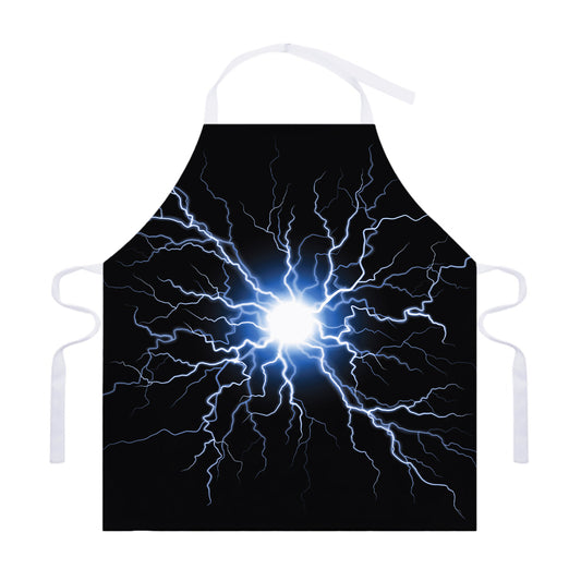 Lightning Spark Print Adjustable Apron