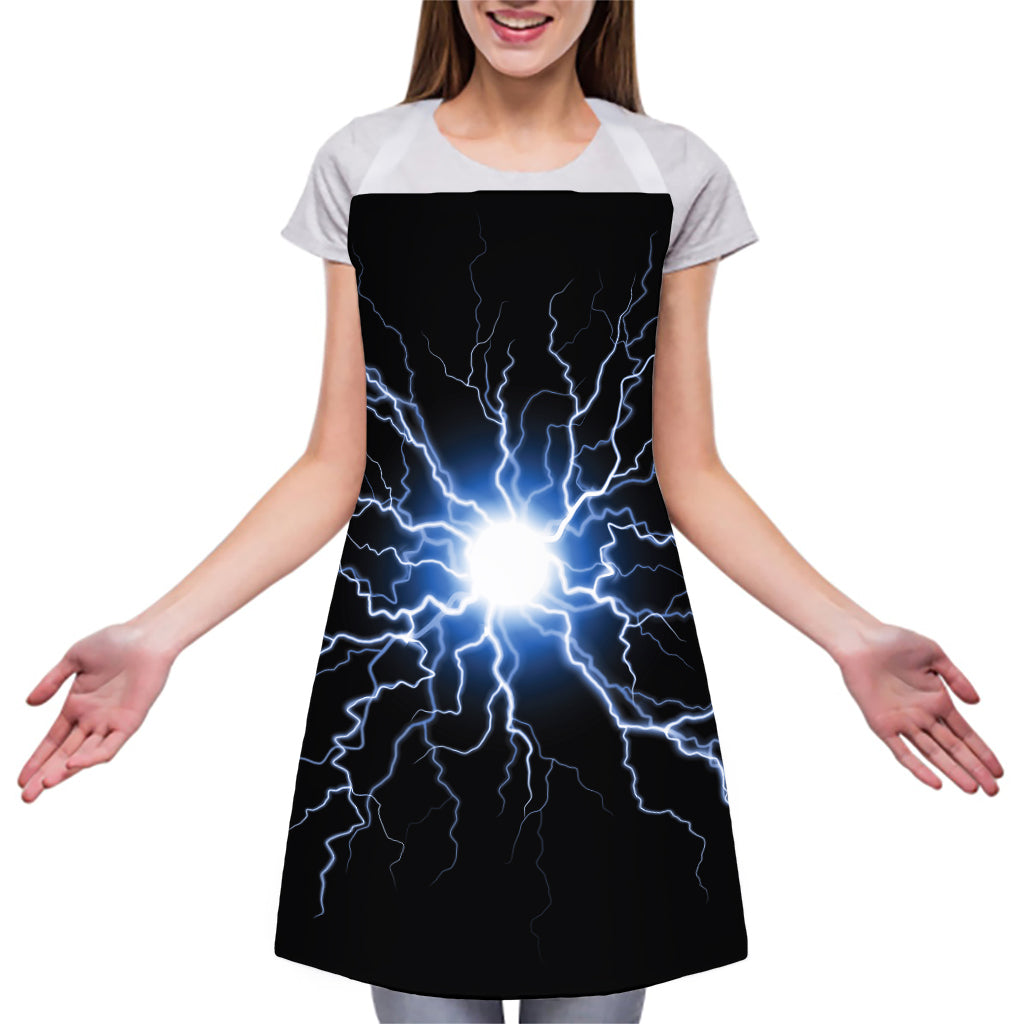Lightning Spark Print Adjustable Apron
