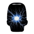 Lightning Spark Print Baby Seat Cover