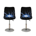 Lightning Spark Print Bar Stool Covers