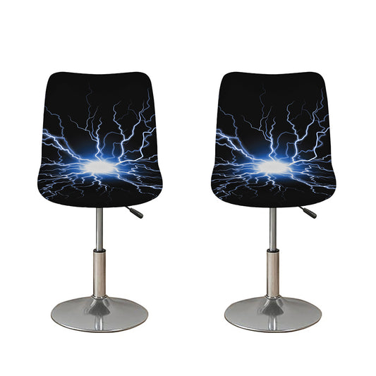 Lightning Spark Print Bar Stool Covers