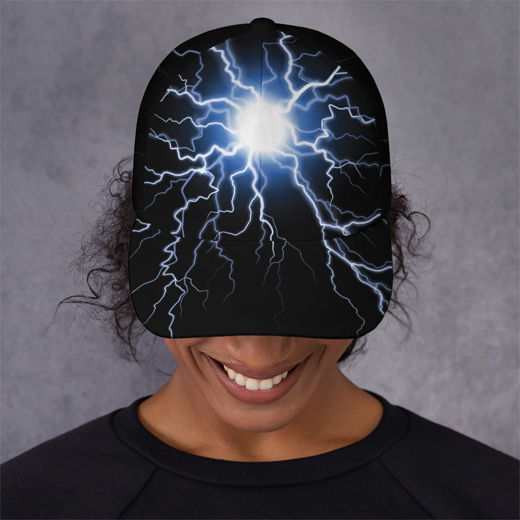 Lightning Spark Print Baseball Cap