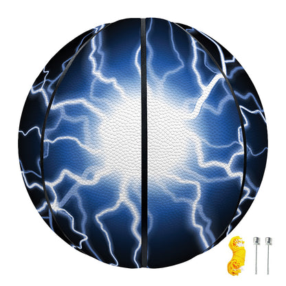 Lightning Spark Print Basketball