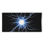 Lightning Spark Print Beach Towel