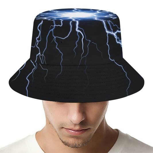 Lightning Spark Print Bucket Hat