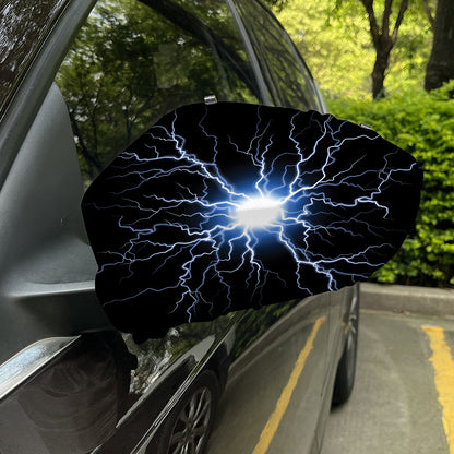 Lightning Spark Print Car Side Mirror Covers