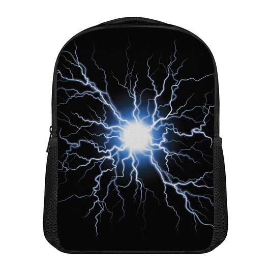 Lightning Spark Print Casual Backpack